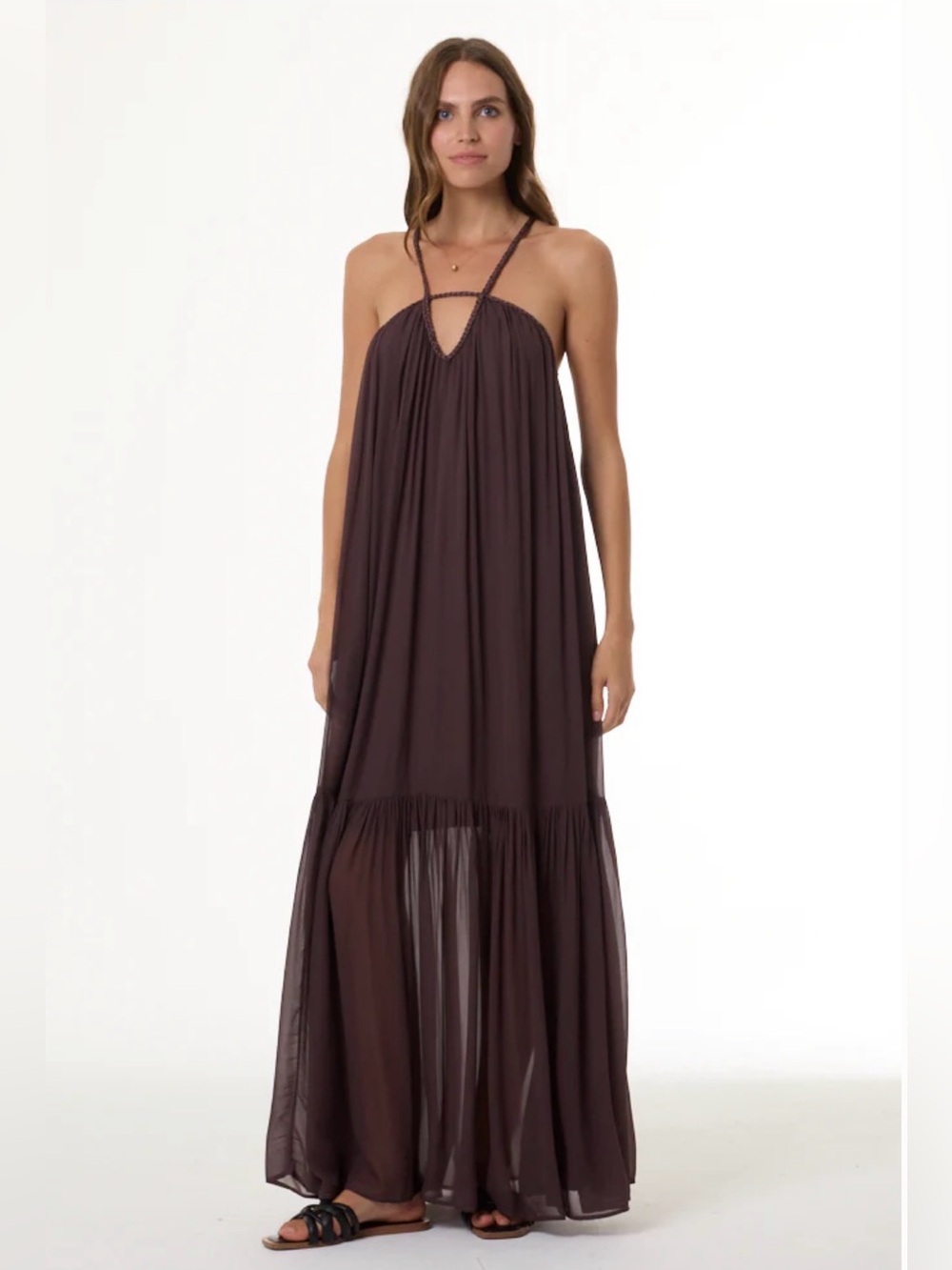Brand New Never Been Worn YFB Athena dress in Java with tags Med